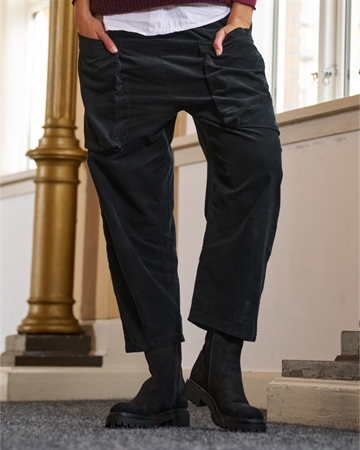 Marta Du Chateau Mdc Florence Pants 62786 Black Fløjlsbukser 